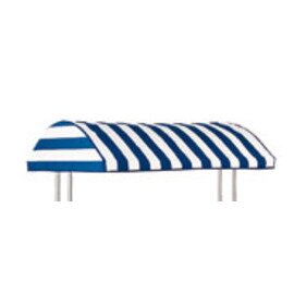 WS4WM4_2_3 Stoff-Baldachin für MIKADO Warmbuffet-Wagen WS-4 u. WM-4: Maße: 1481 x 1250 mm, blau-weiß Produktbild