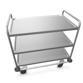 Servierwagen SW 10 x 6-3 | 3 Borde | luftidentische Rollen Produktbild