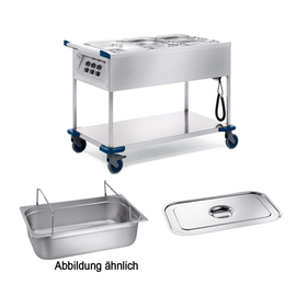 Speiseausgabewagen SAW 3 inkl. 2 GN-Behälter | 2 GN-Deckel Produktbild