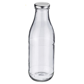 Milchflasche | Saftflasche 1000 ml Glas mit Schraubdeckel Produktbild