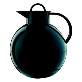 Isolierkanne KUGEL 0,94 ltr schwarz glatt Vakuum-Hartglas Drehverschluss Produktbild