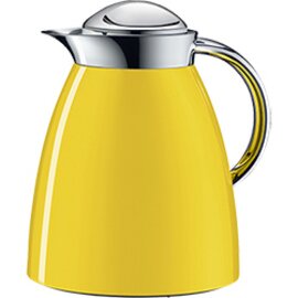 Isolierkanne GUSTO TEA 1 ltr Metall gelb Vakuum-Hartglas Drehverschluss Produktbild