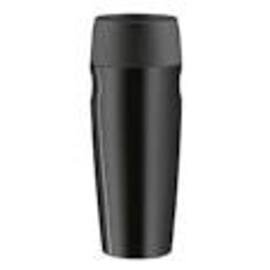 Isolier-Trinkbecher ISO MUG 0,35 ltr Edelstahl schwarz Druckverschluss  H 217 mm Produktbild