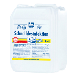 Schnelldesinfektionsmittel 5 Liter Kanister passend für Kontaktflächen Produktbild