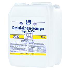 Desinfektionsreiniger Super F6000 5 Liter Kanister passend für abwaschbare Oberflächen Produktbild