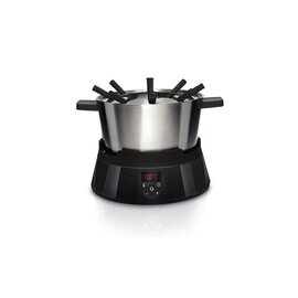 Fondue FonDue Edelstahl Aluminium schwarz | 230 Volt | 8 Gabeln Produktbild