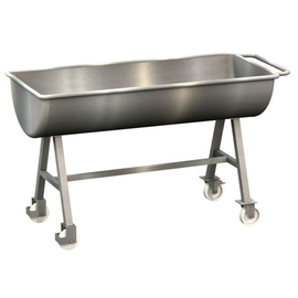 Mengmulde 300 ltr fahrbar | Kopfstück gerade | Edelstahl Produktbild