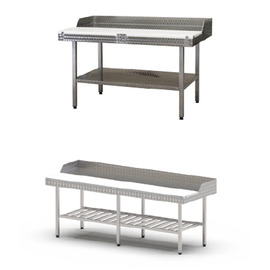 Stufentisch mit Zwischenrost 1800 mm x 900 mm Produktbild