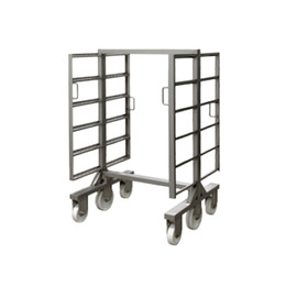 Rauchwagen Edelstahl H-Form 912 mm x 800 mm H 1417 mm Produktbild