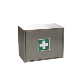 Erste-Hilfe-Schrank Edelstahl | 500 mm x 250 mm H 400 mm Produktbild