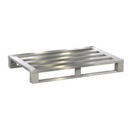 Flachpalette Aluminium mit 2 Kufen | 3 Längssprossen | 1200 mm x 800 mm H 150 mm Produktbild