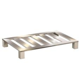 Flachpalette Aluminium | 4 Füße | 5 Quersprossen | 1200 mm x 800 mm H 150 mm Produktbild