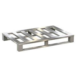 Flachpalette Aluminium mit 2 Kufen | 5 Quersprossen | 1200 mm x 800 mm H 150 mm Produktbild