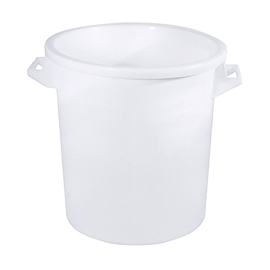 Kunststofftonne Polyethylen weiß 35 ltr  Ø 345 mm  H 410 mm Produktbild
