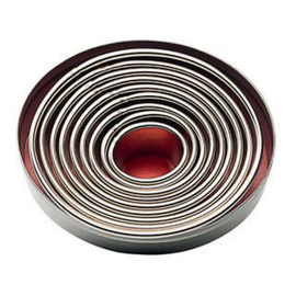 Ausstechformen Edelstahl oval glatt | 9-teilig mit Dose Produktbild