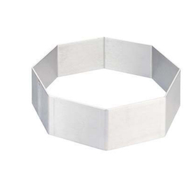 Tortenring Aluminium achteckig Ø 160 mm  H 50 mm Produktbild