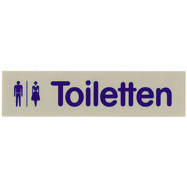 Schild selbstklebend • Herren-Symbol rechteckig 160 mm x 40 mm Produktbild