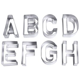 Ausstecher groß 26-teilig  • Buchstaben  | Weißblech Produktbild