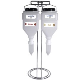 Dispensersystem Saucenkuh DUO transparent weiß 2 x 5,5 ltr  L 340 mm  H 750 mm Produktbild