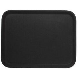 Tablett schwarz | rechteckig 460 mm  x 360 mm  | rutschfest Produktbild