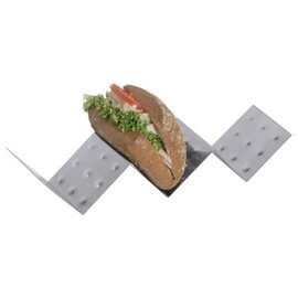 Snackwelle Edelstahl | 3 Ablageflächen | 330 mm  x 80 mm  H 55 mm Produktbild