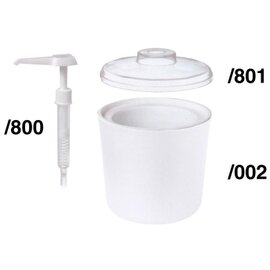 Kühlbehälter mit Untersetzer ABS weiß 1,9 ltr  Ø 185 mm  H 180 mm Produktbild