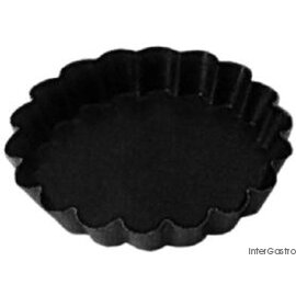Antihaft-Tortelettform schwarz antihaftbeschichtet Ø 100 mm  H 18 mm Produktbild