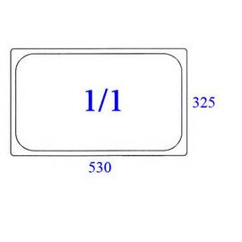 GN-Behälter, "TOP NOTCH® ", Farbe: Gelb, GN 1/1, 100 mm tief, Inhalt: 12 ltr., Polycarbonat, Temperaturbereich -40°C bis 100°C Produktbild