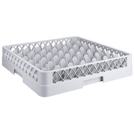 Gläserspülkorb 500 mm x 500 mm | 49 Fächer | Polypropylen grau Produktbild