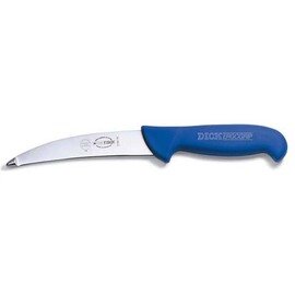 Gekrösemesser ERGOGRIP blau  | gebogene Klinge | runde Spitze  | glatter Schliff  | Klingenlänge 15 cm Produktbild