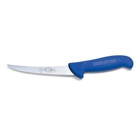 Ausbeinmesser ERGOGRIP blau  | gebogene Klinge | steif  | glatter Schliff  | Klingenlänge 13 cm Produktbild