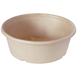 Salatschale ecoecho® braun 1200 ml Bagasse Ø 194 mm H 65 mm Produktbild
