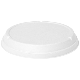 Deckel für Salatschale ecoecho® Bagasse weiß 800 ml + 1000 ml, Bagasse, weiß, Ø 201 mm x H 27 mm Produktbild