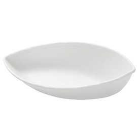 Schale Amuse-Bouche® Folio Bagasse weiß oval 30 ml L 90 mm B 50 mm H 30 mm Produktbild