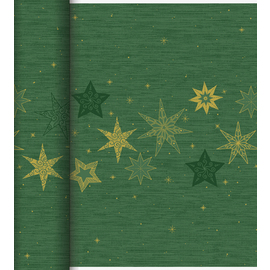 Tête-à-Tête-Tischläufer Motiv STAR STORIES GREEN Einweg 4 Rollen à 24 m | 24 m  x 0,4 m Produktbild