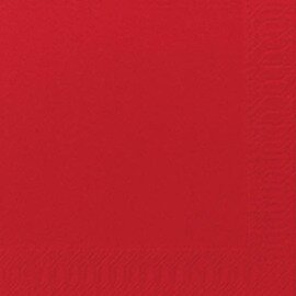 Zelltuch-Servietten 3-lagig Falz 1/4 rot Produktbild