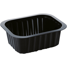 PP-Schälchen 470 ml schwarz | Einweg 138 mm x 114 mm H 53 mm Produktbild