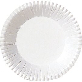 Pappteller Papier weiß  Ø 90 mm | Einweg Produktbild