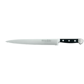 Schinkenmesser ALPHA Messerstahl Wellenschliff | schwarz | Klingenlänge 26 cm Produktbild