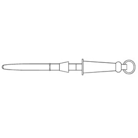 Wetzstahl 320 mm oval Mittelfeinzug | Holzgriff Produktbild