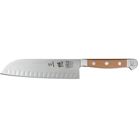 Santoku ALPHA BIRNE Messerstahl Kullenschliff | Klingenlänge 18 cm Produktbild