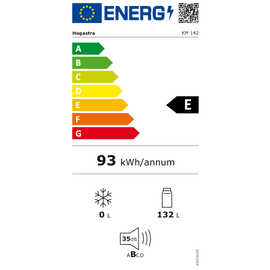 Unterbau Flaschenkühler KM 142 FL weiß | 132 ltr R600a Produktbild 1 L