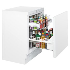 Unterbau Flaschenkühler KM 142 FL 2 weiß | 132 ltr | R600a Produktbild