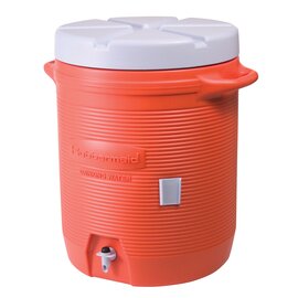 Isolierte Getränkebehälter groß 37,8 L,Farbe orange, Maße 39,7 x 59,7 cm, Polyethylen Produktbild