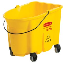 FG757088YEL Wavebrake®-Eimer mit Rollen, 33 L, Farbe: Gelb Produktbild