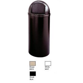 Container CLASSIC MARSHAL 95 ltr Kunststoff schwarz Pushdeckel Ø 451 mm  H 1067 mm Produktbild