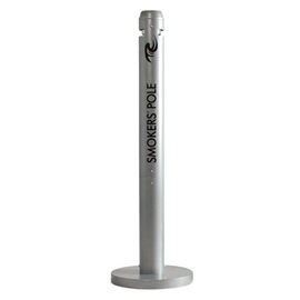 Aschersäule SMOKERS POLE Aluminium silberfarben Standmodell  Ø 102 mm  H 1079 mm Produktbild