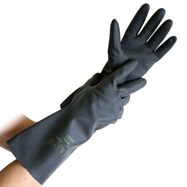 Chemikalienschutzhandschuhe ANTIACIDO L schwarz 330 mm Produktbild