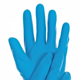 Chemikalienschutzhandschuhe SATIN S Latex blau | 300 mm Produktbild 1 S