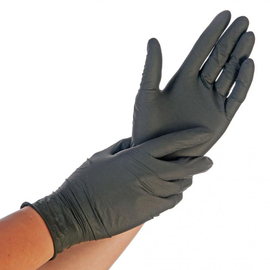 Nitril-Handschuhe M schwarz HYGONORM SAFE FIT puderfrei Produktbild